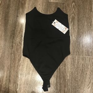 NWT Vampire Bodysuit w/ structured neckline